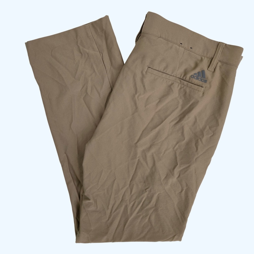 Adidas Ultimate365 Golf Pants Mens 32x30 Tan Khaki GS1889 Stretch Performance